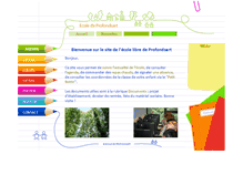Tablet Screenshot of ecole-profondsart.be